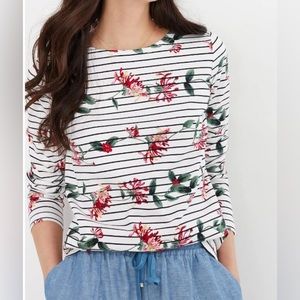 NWT Joules Women's Harbour Print Long Sleeve Jersey Top